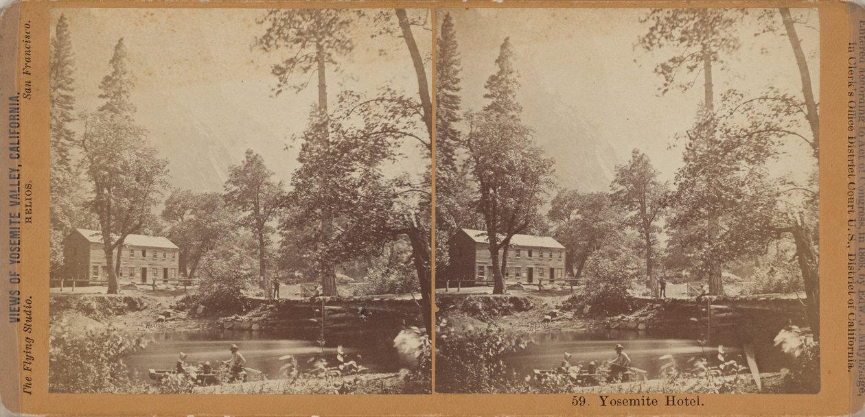 Yosemite Hotel, 1867 by Eadweard Muybridge