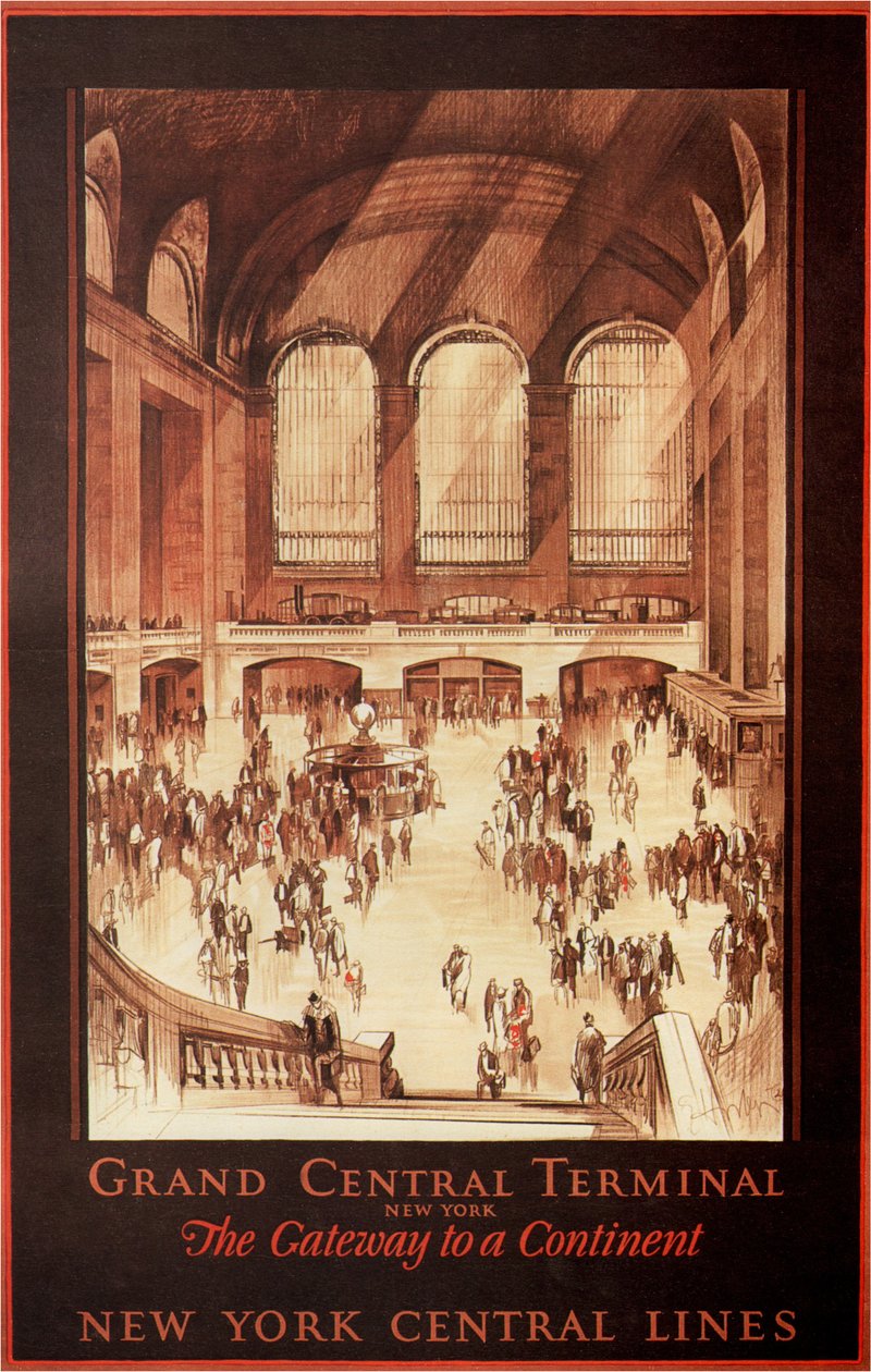 Grand Central Terminal, New York, 1927 by Earl Horter