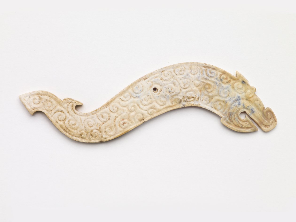 Dragon-shaped pendant by Eastern Zhou Dynasty Chinese School