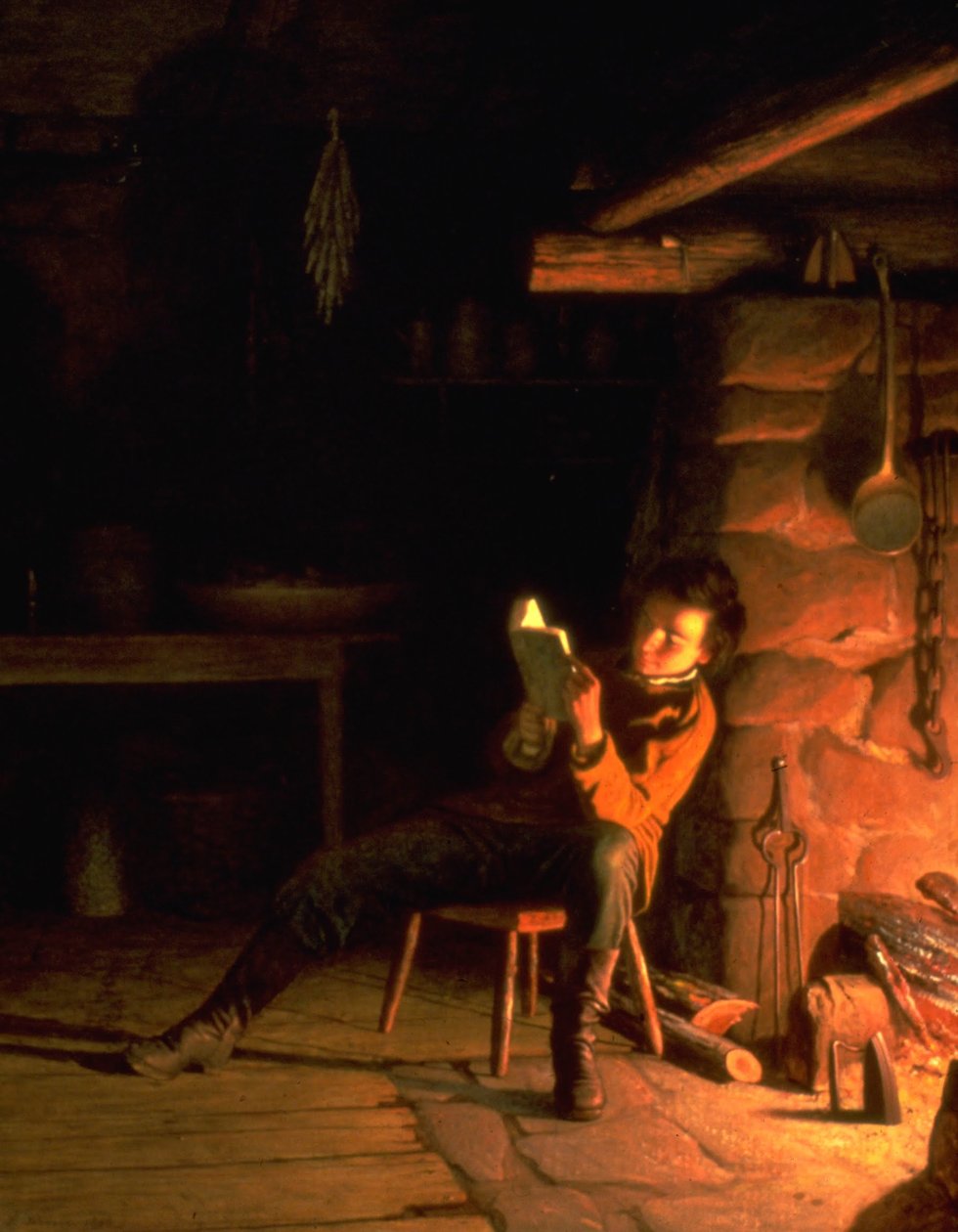 Boyhood of Lincoln by Eastman Johnson