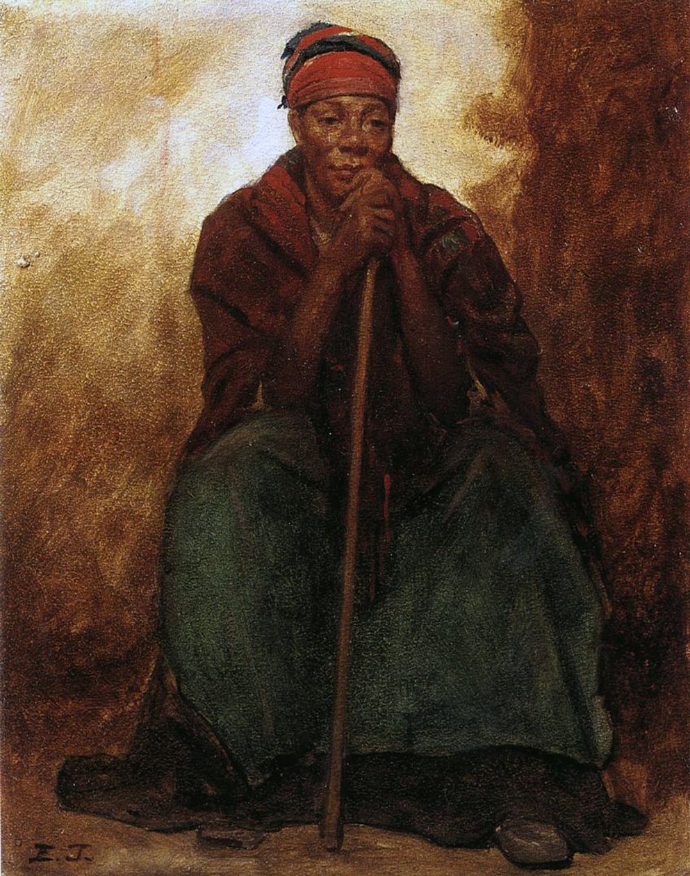 Dinah, the Black Servant by Eastman Johnson