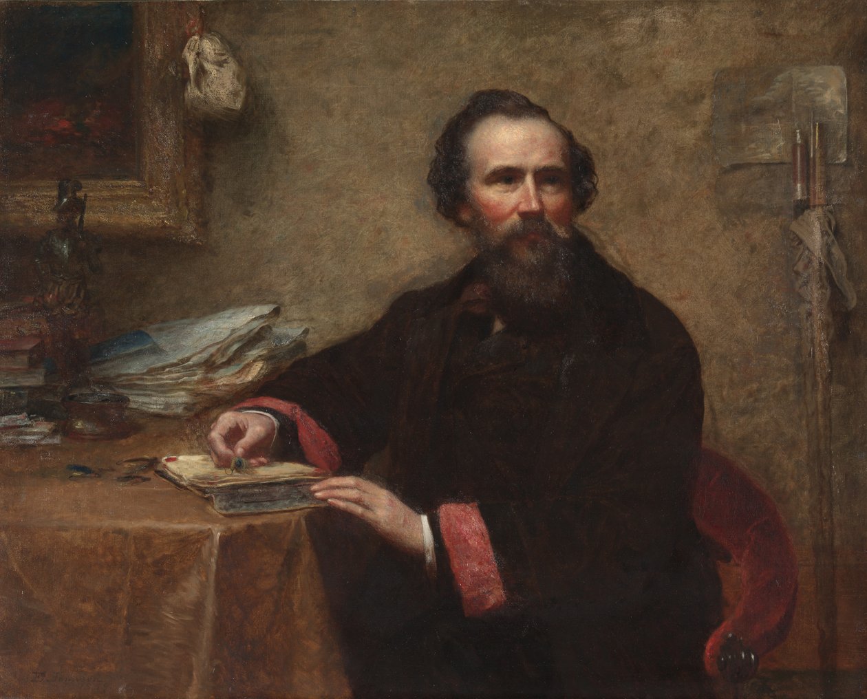 Portrait of Genio C. Scott, 1859 by Eastman Johnson