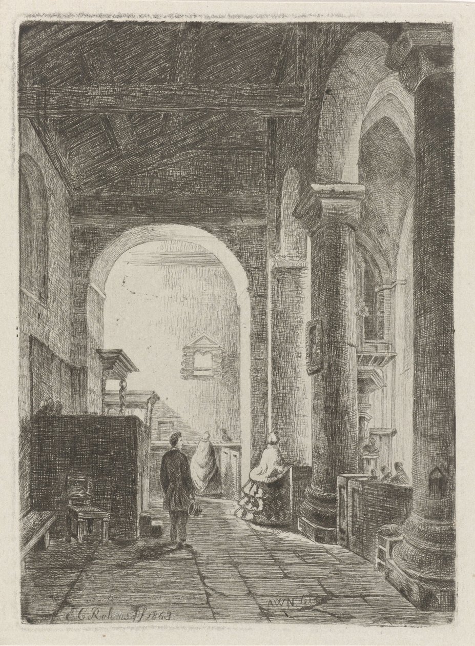 Interior of a Church by Eberhard Cornelis Rahms