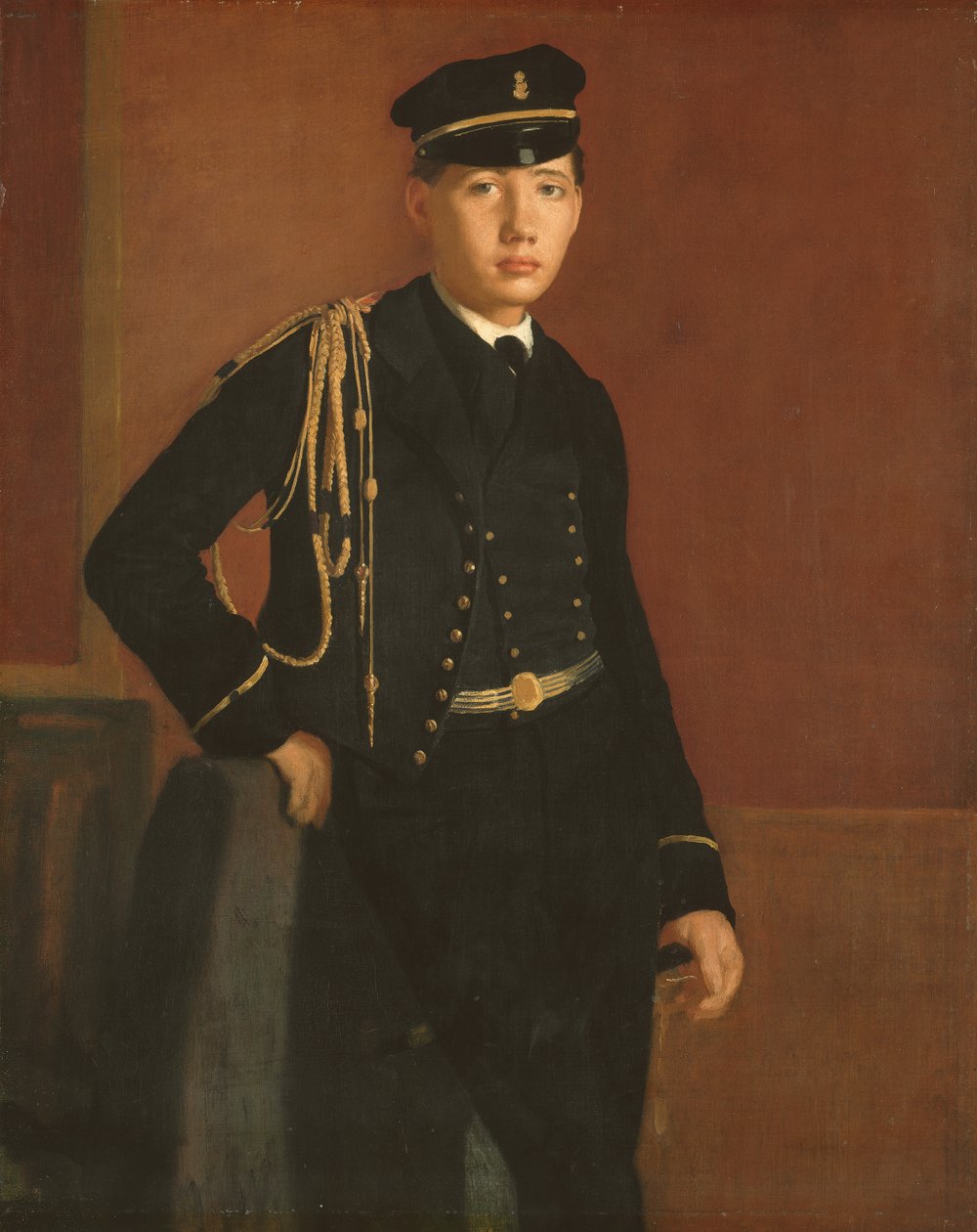 Achille De Gas in the Uniform of a Midshipman, 1856-7 by Edgar Degas
