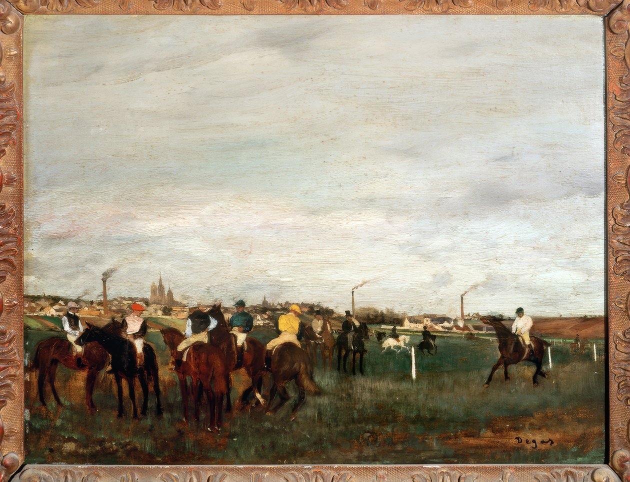 At the Saddle Place by Edgar Degas