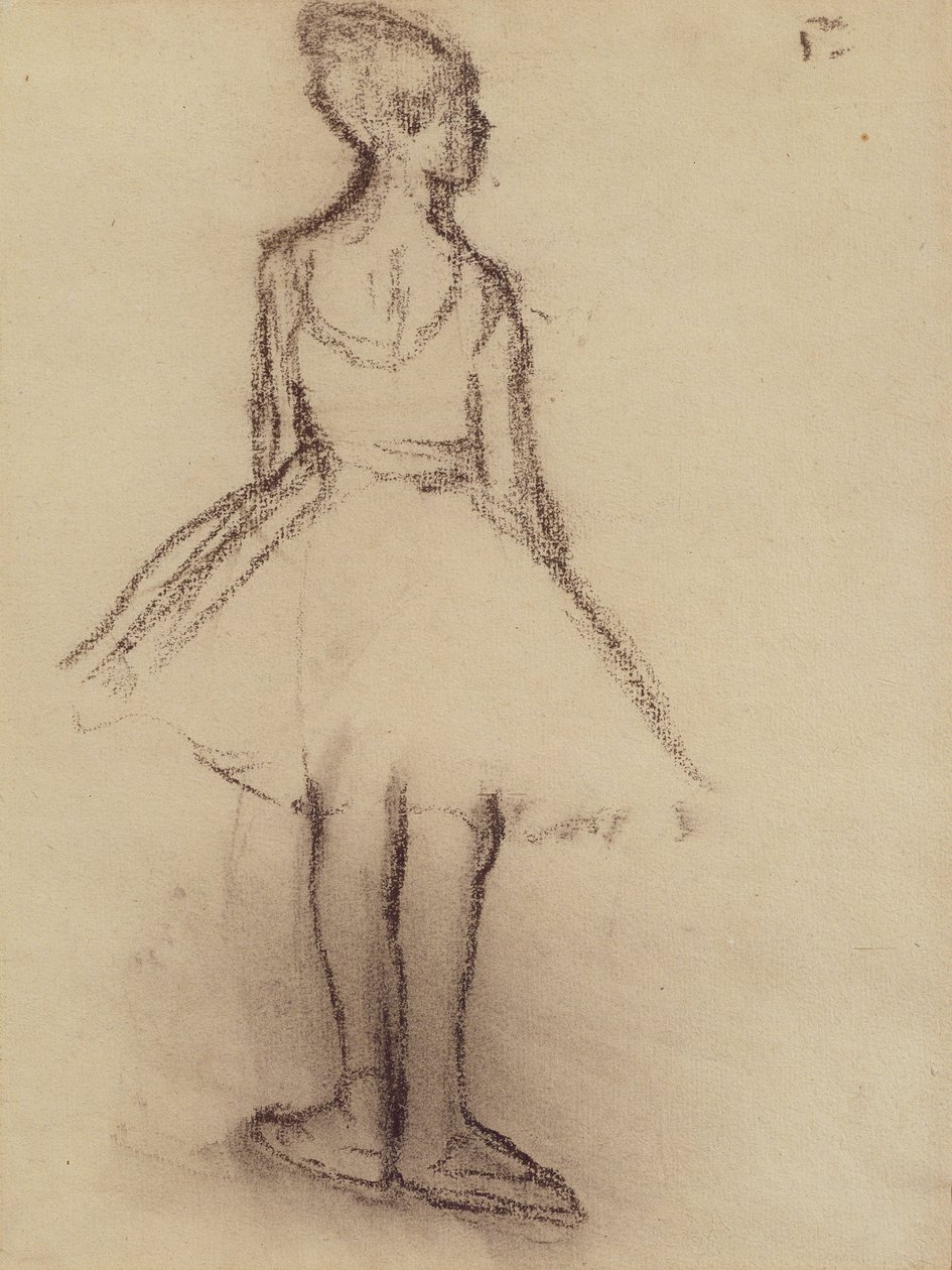 Ballerina viewed from the back by Edgar Degas