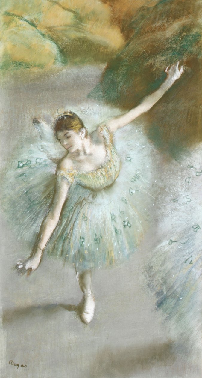 Dancer in Green, c.1883 by Edgar Degas