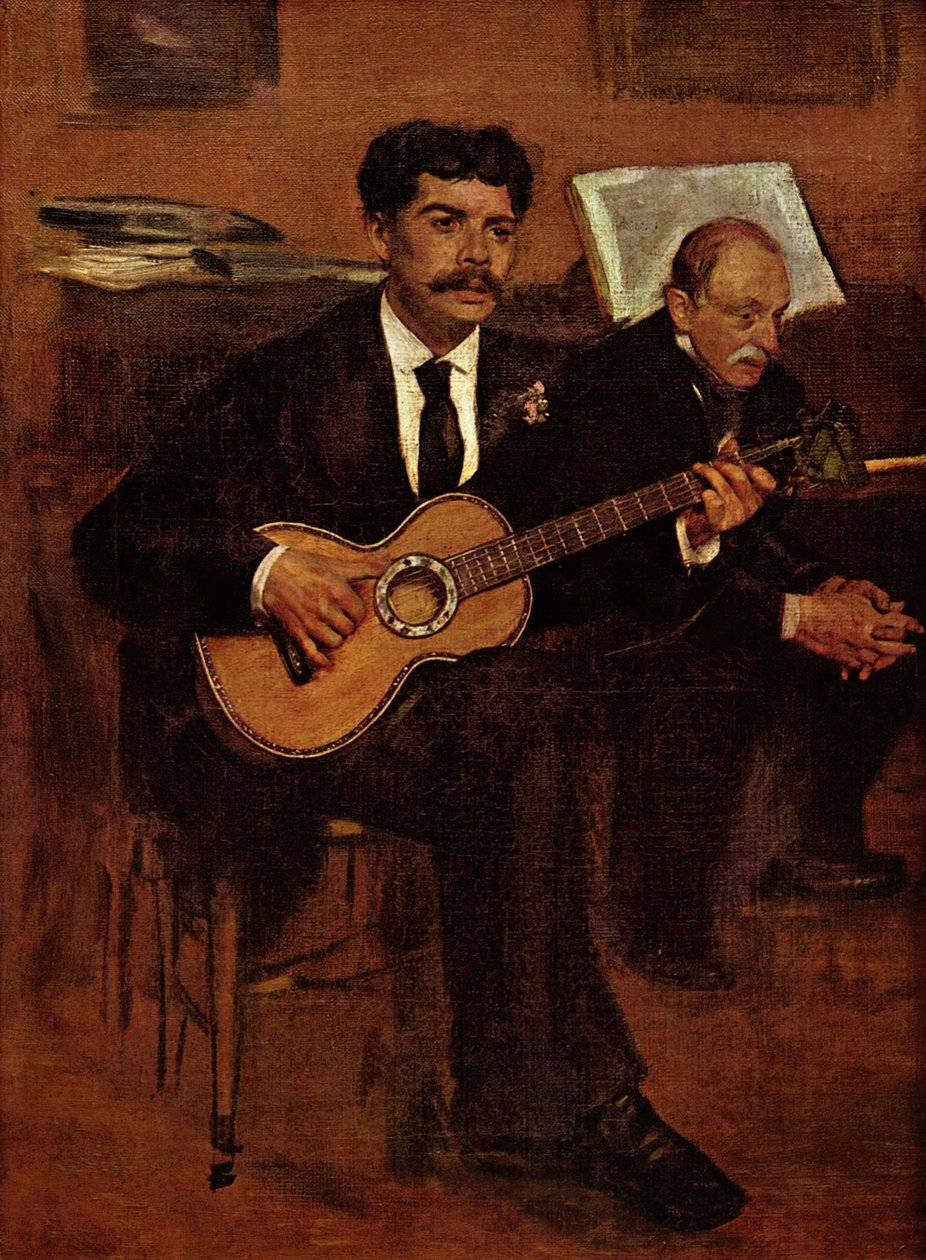 Lorenzo Pagans and Auguste de Gas by Edgar Degas