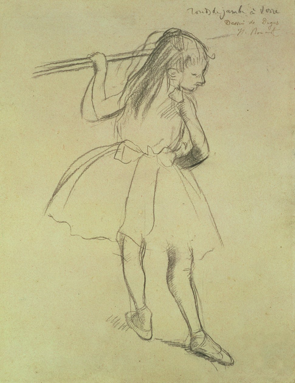 Girl Dancer at the Barre by Edgar Degas