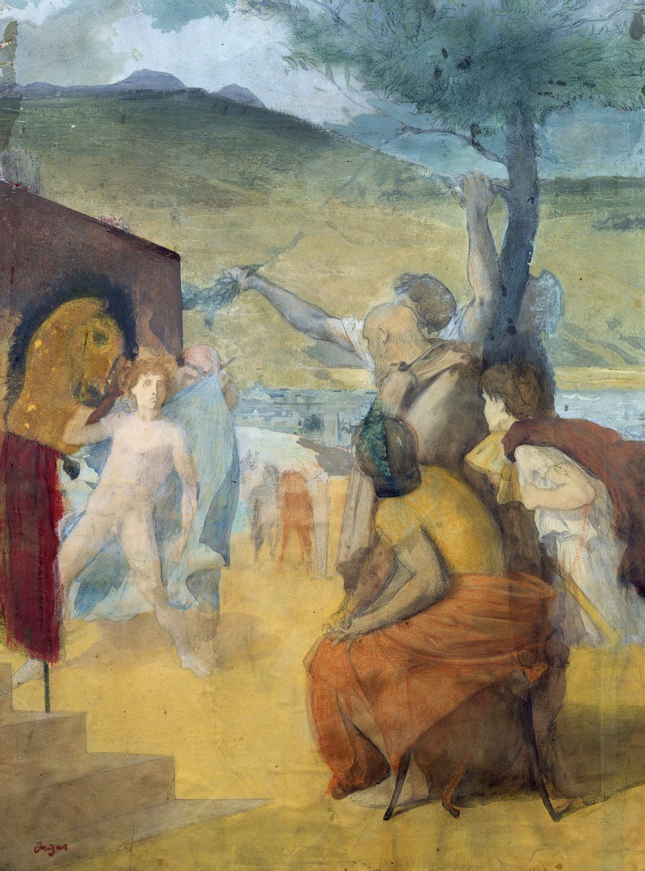 Study for Classical Painting by Edgar Degas