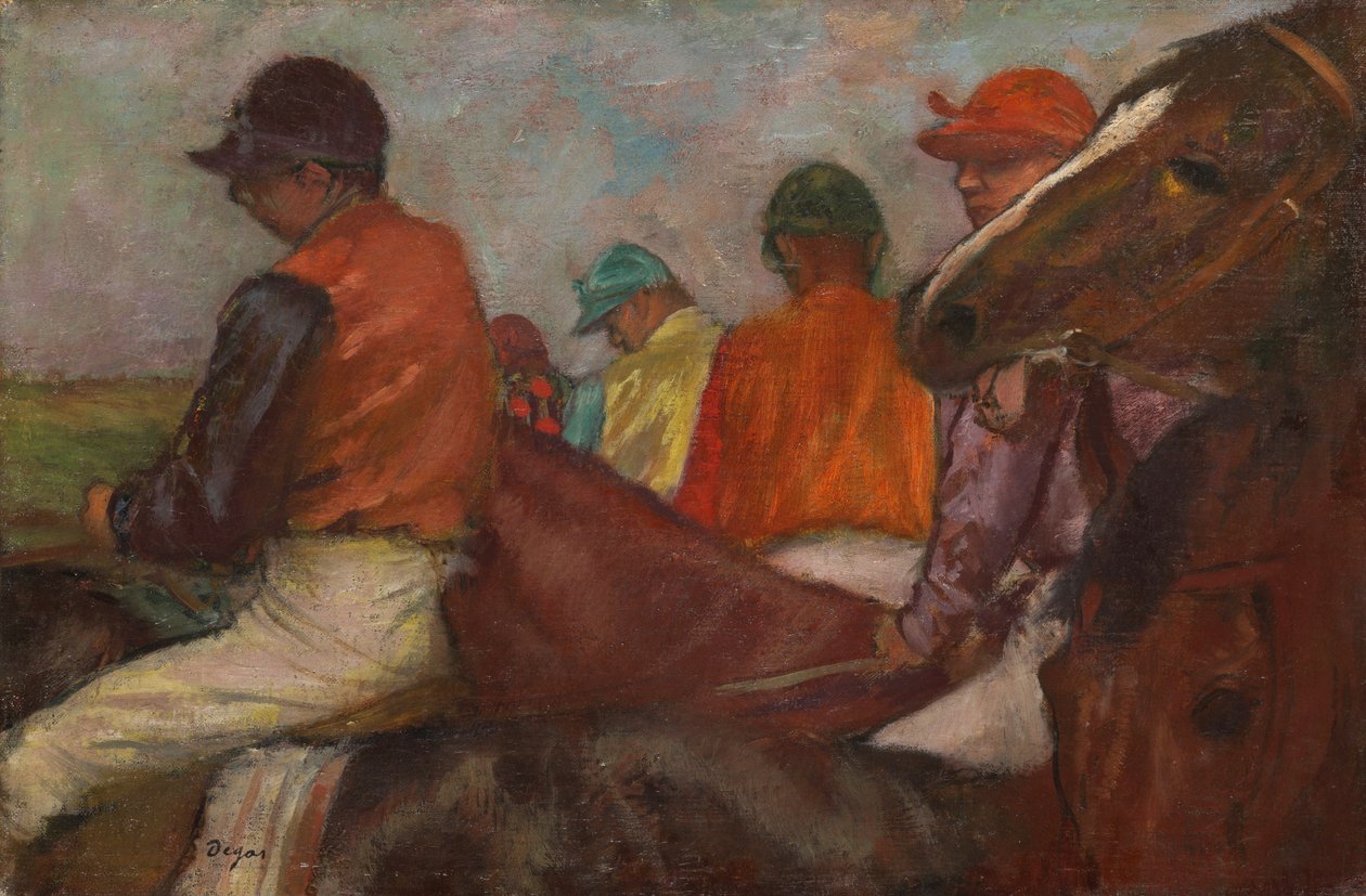 The Jockeys by Edgar Degas