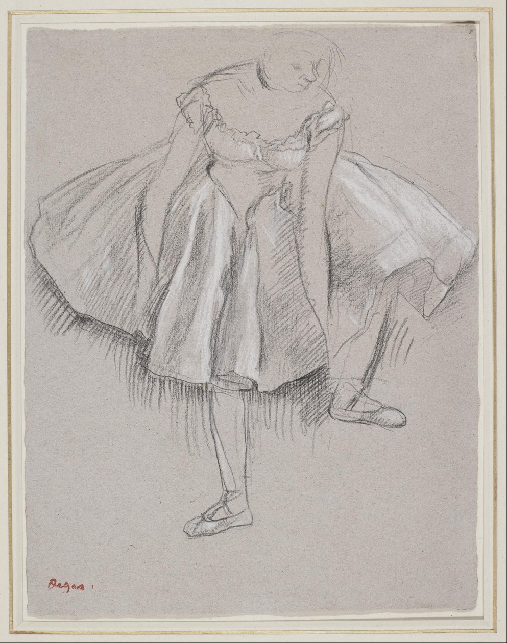 Dancer Adjusting Her Slipper by Edgar Degas