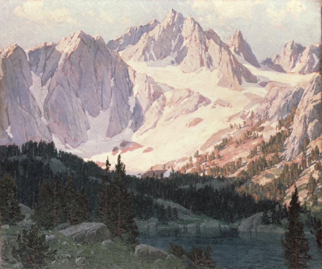 Lake in the High Sierra by Edgar Alwin Payne