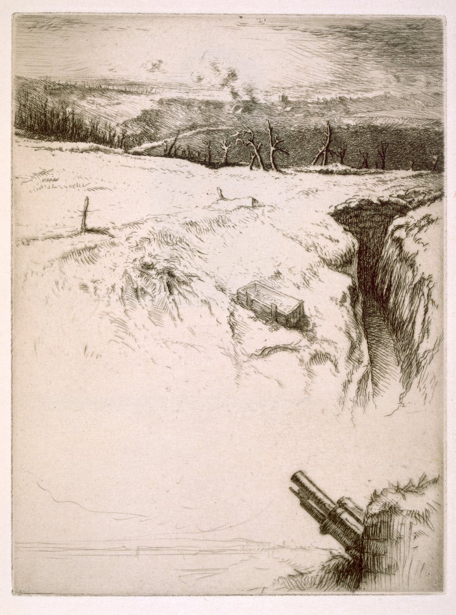 Northern France: Abandoned Trenches After World War One by Edgar Chahine
