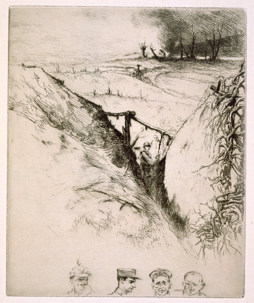 Northern France: Abandoned Trenches After World War One by Edgar Chahine