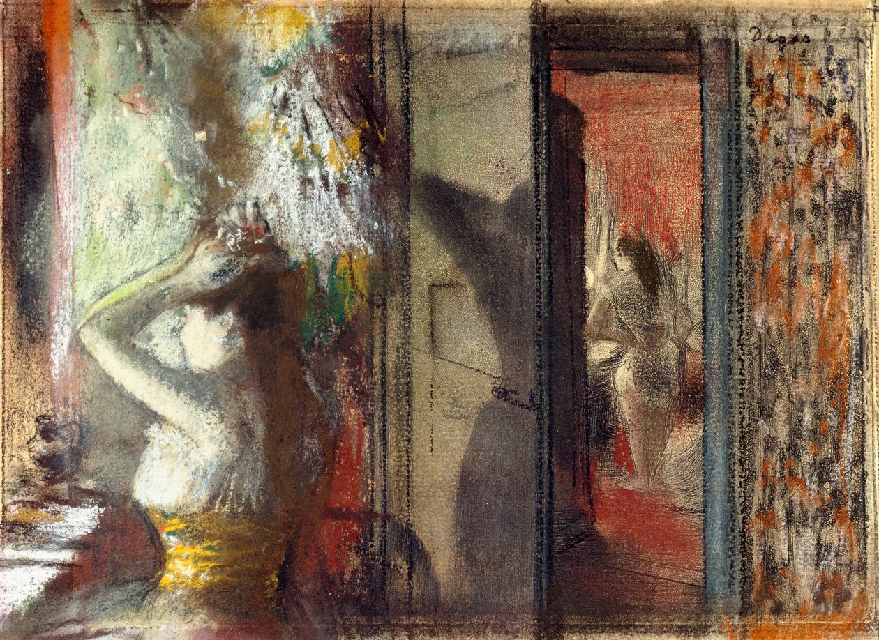 Actresses Dressing Room, c.1885 by Edgar Degas