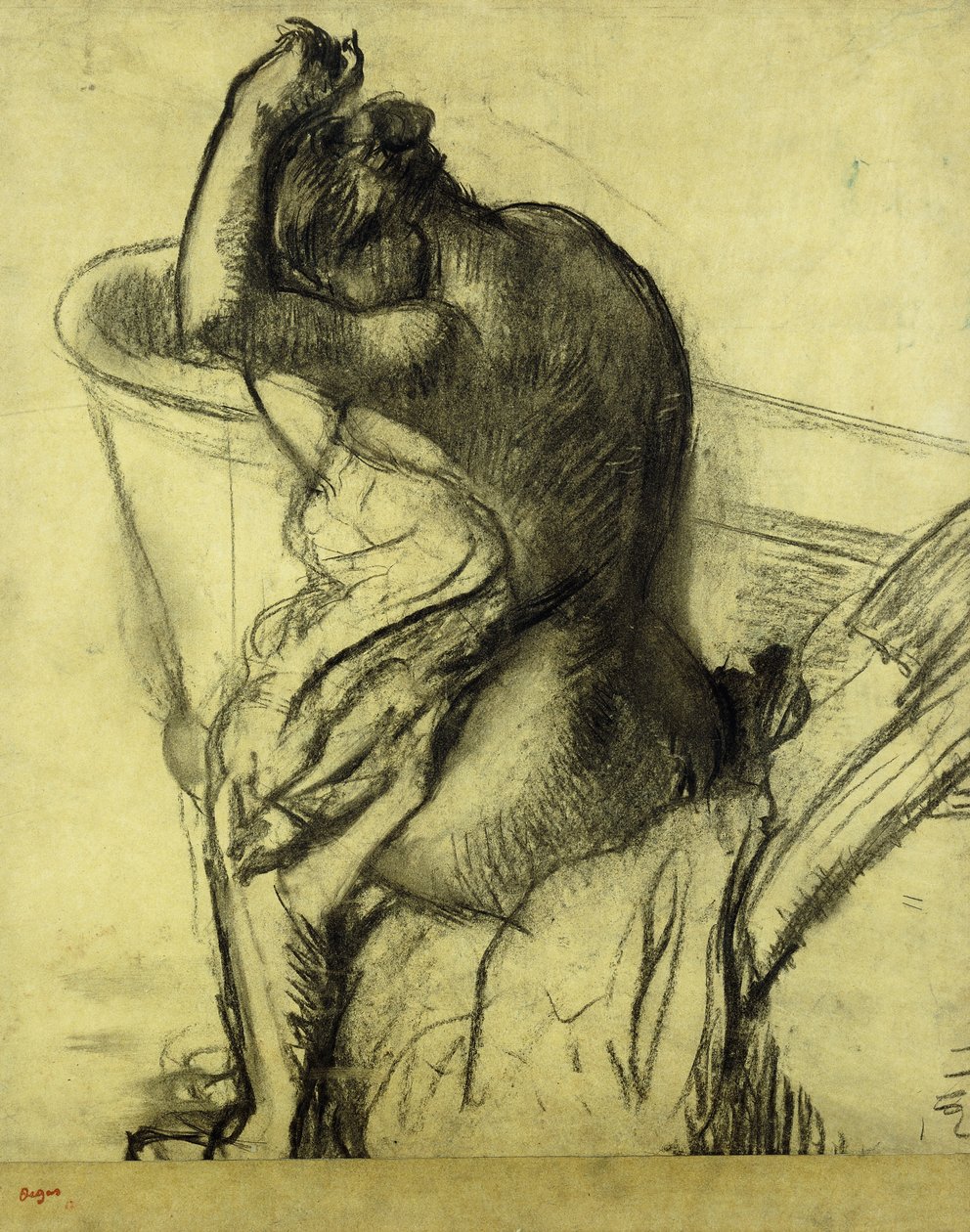After the Bath by Edgar Degas