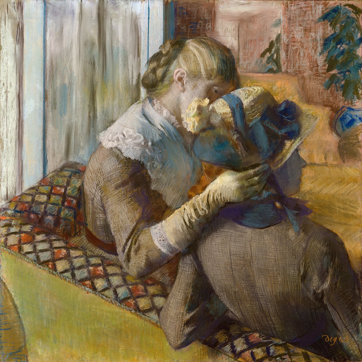 At the Fashionist. A Client Trying a Hat by Edgar Degas