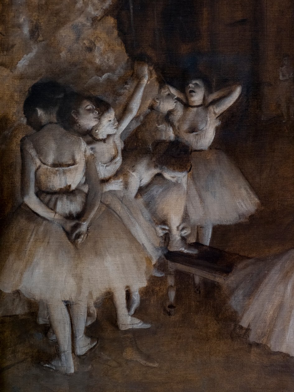 Ballet Repetition on the Scene (detail) by Edgar Degas