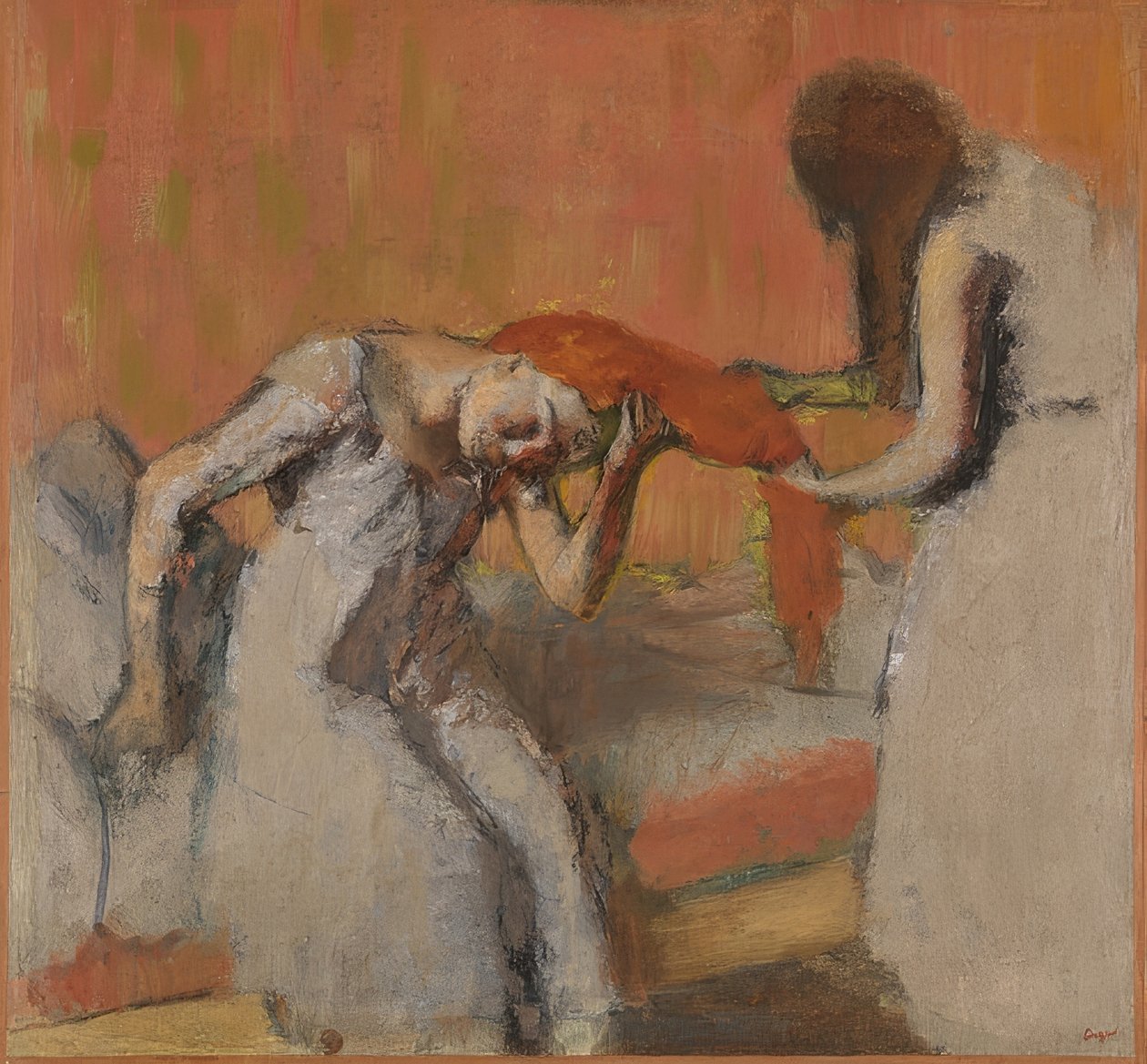 Combing (La coiffure). 1892-95 by Edgar Degas