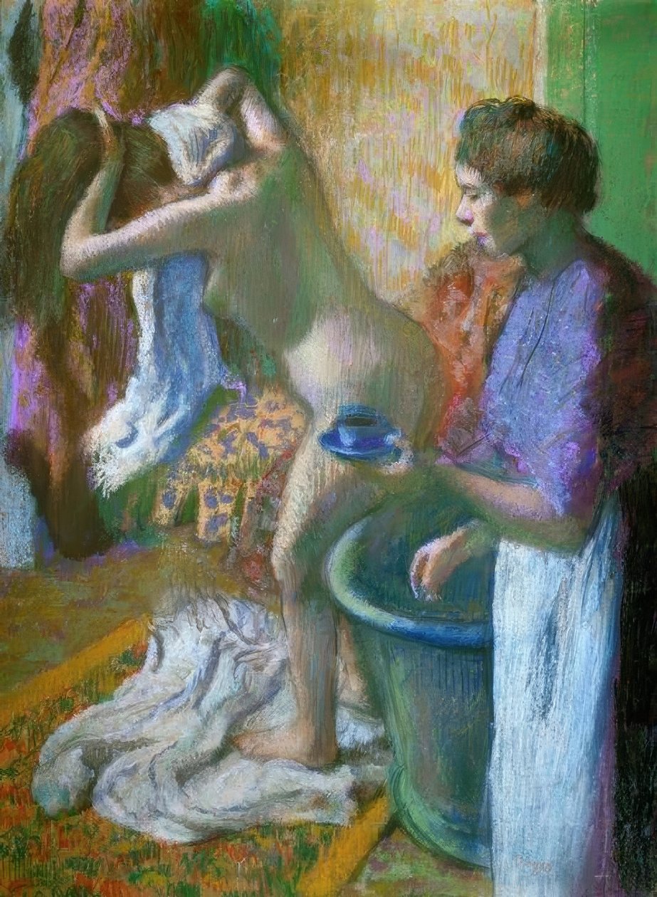 Breakfast after the Bath by Edgar Degas