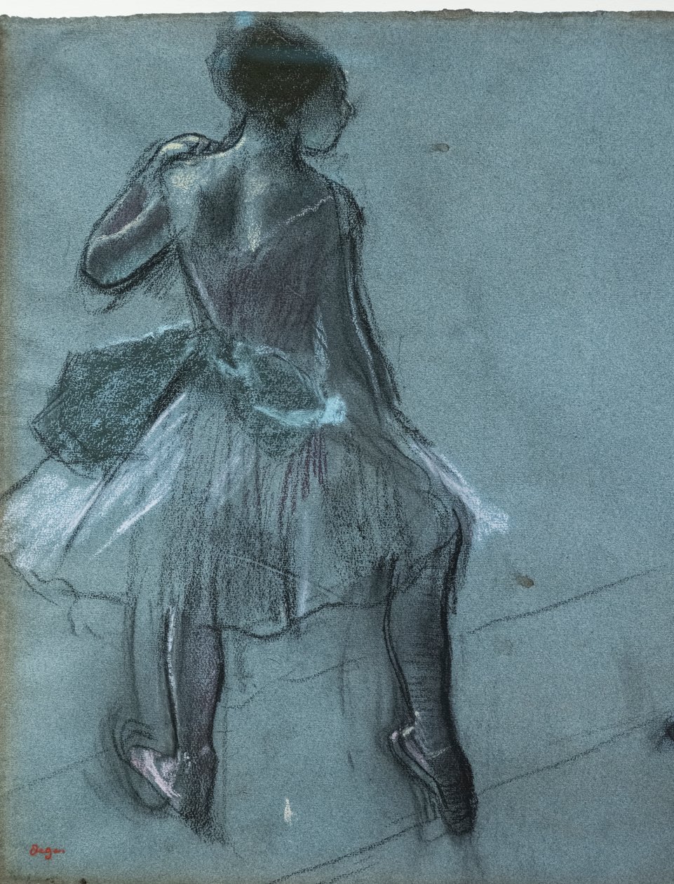 Dancer from Back and Three Foot Studies (detail) by Edgar Degas