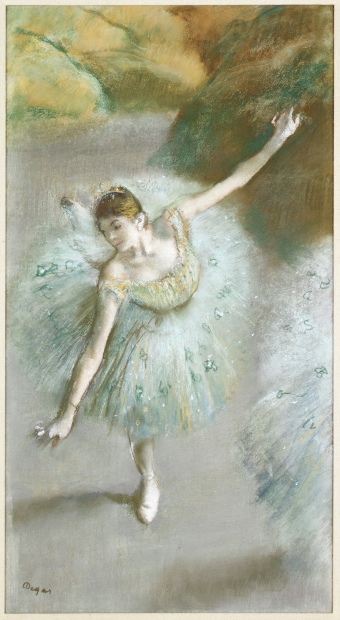 Dancer in Green by Edgar Degas