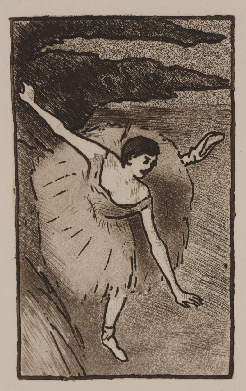 Dancer on Stage, Taking Her Bow by Edgar Degas