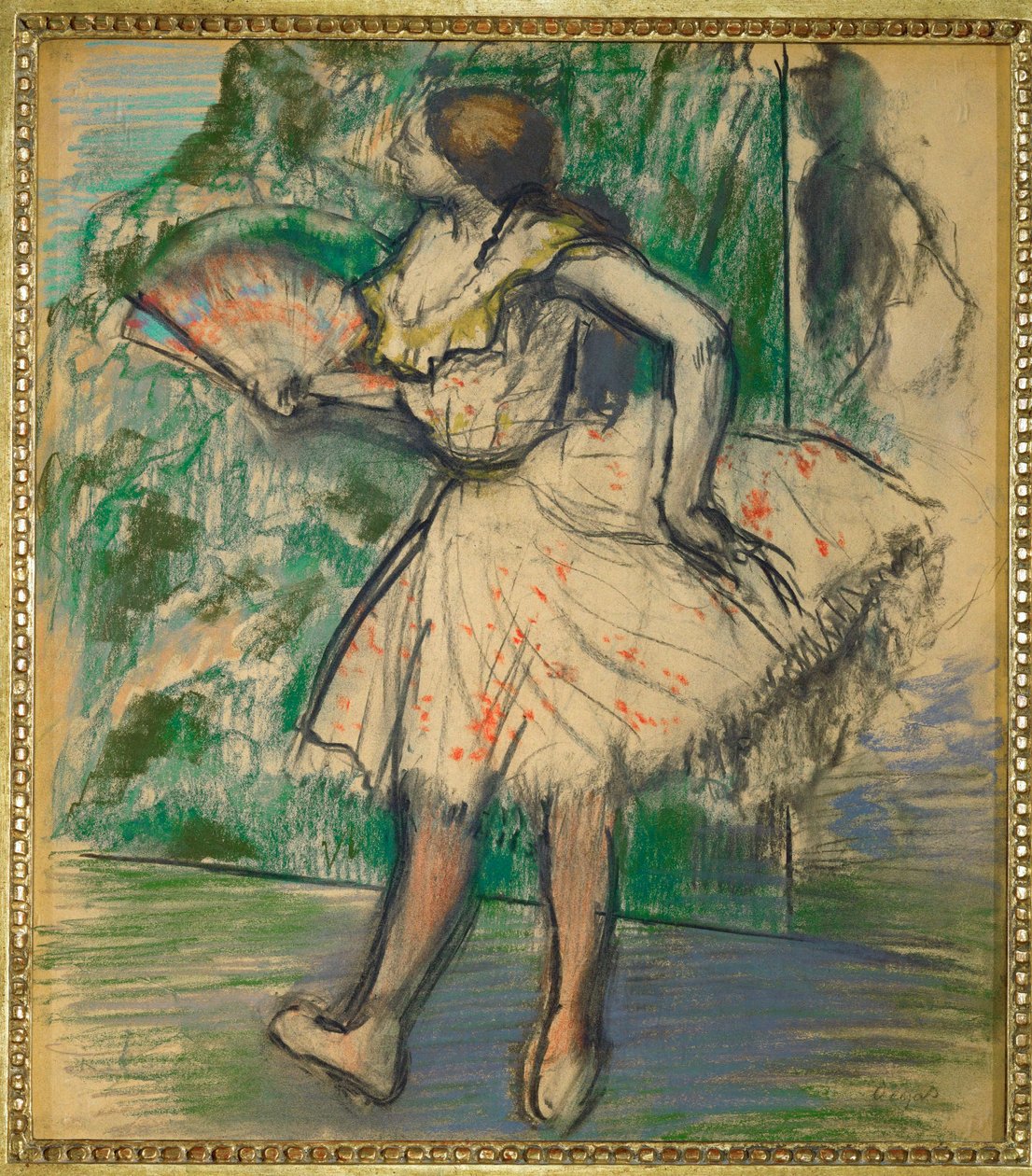 Dancer with Fan by Edgar Degas