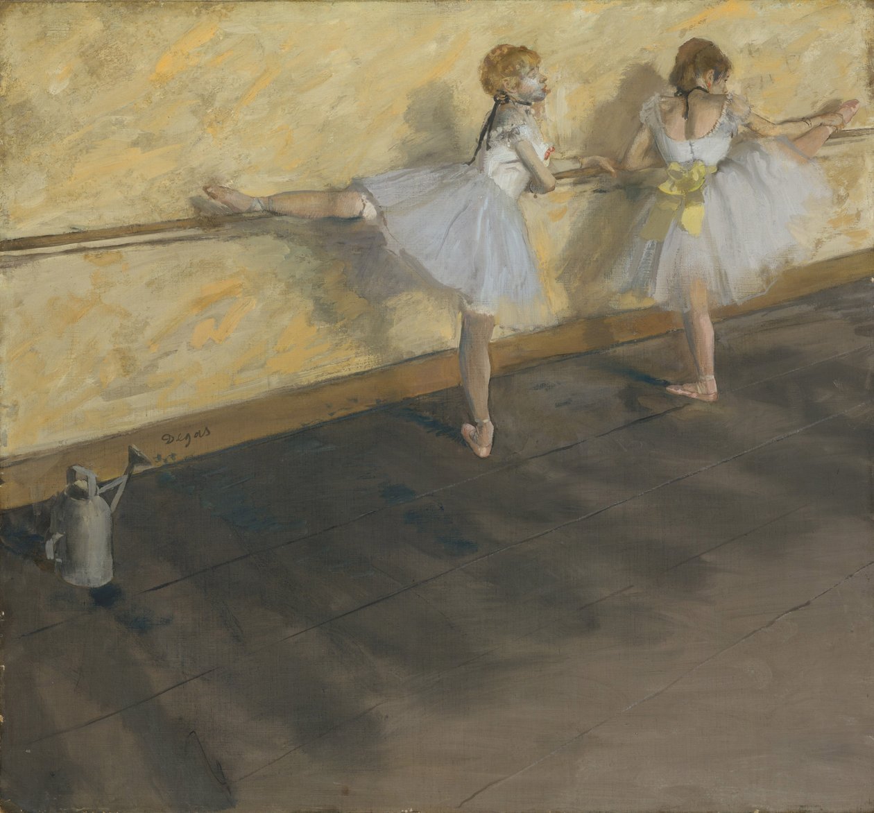 Dancers Practising at the Barre, 1877 by Edgar Degas