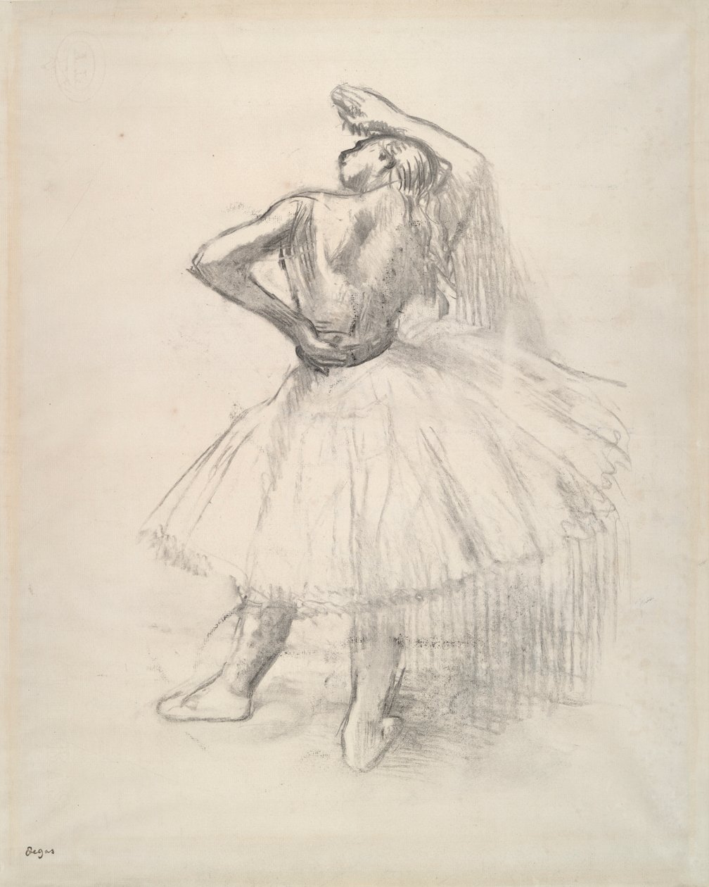 Standing Dancer, Right Arm Raised by Edgar Degas