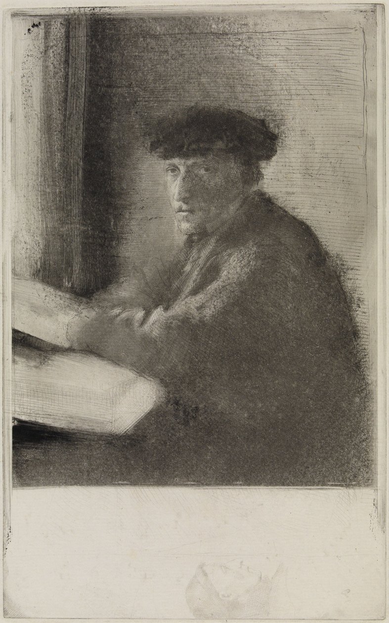 The Engraver Joseph Tourny, Half Figure by Edgar Degas