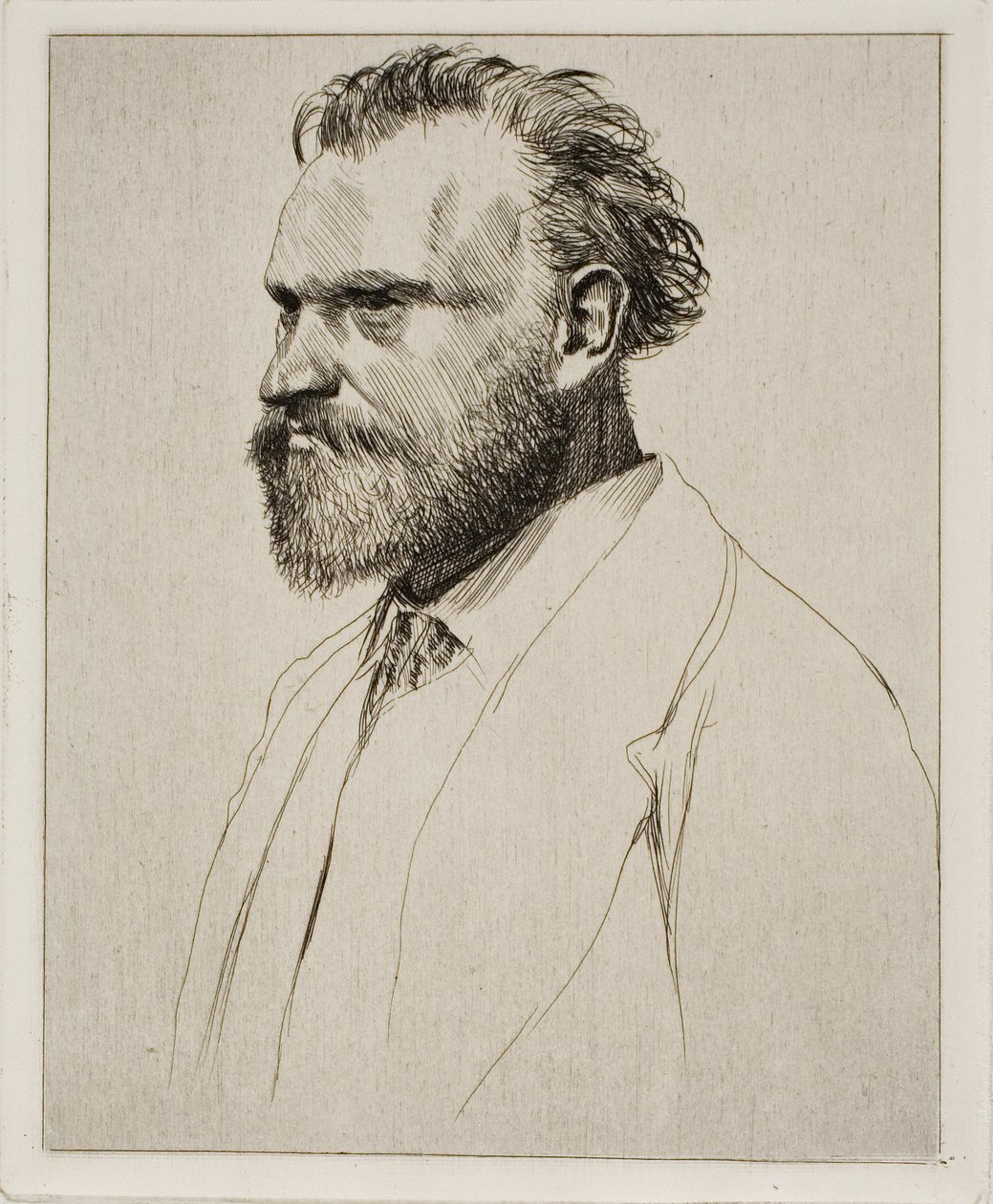 Bust-Length Portrait of Edouard Manet by Edgar Degas