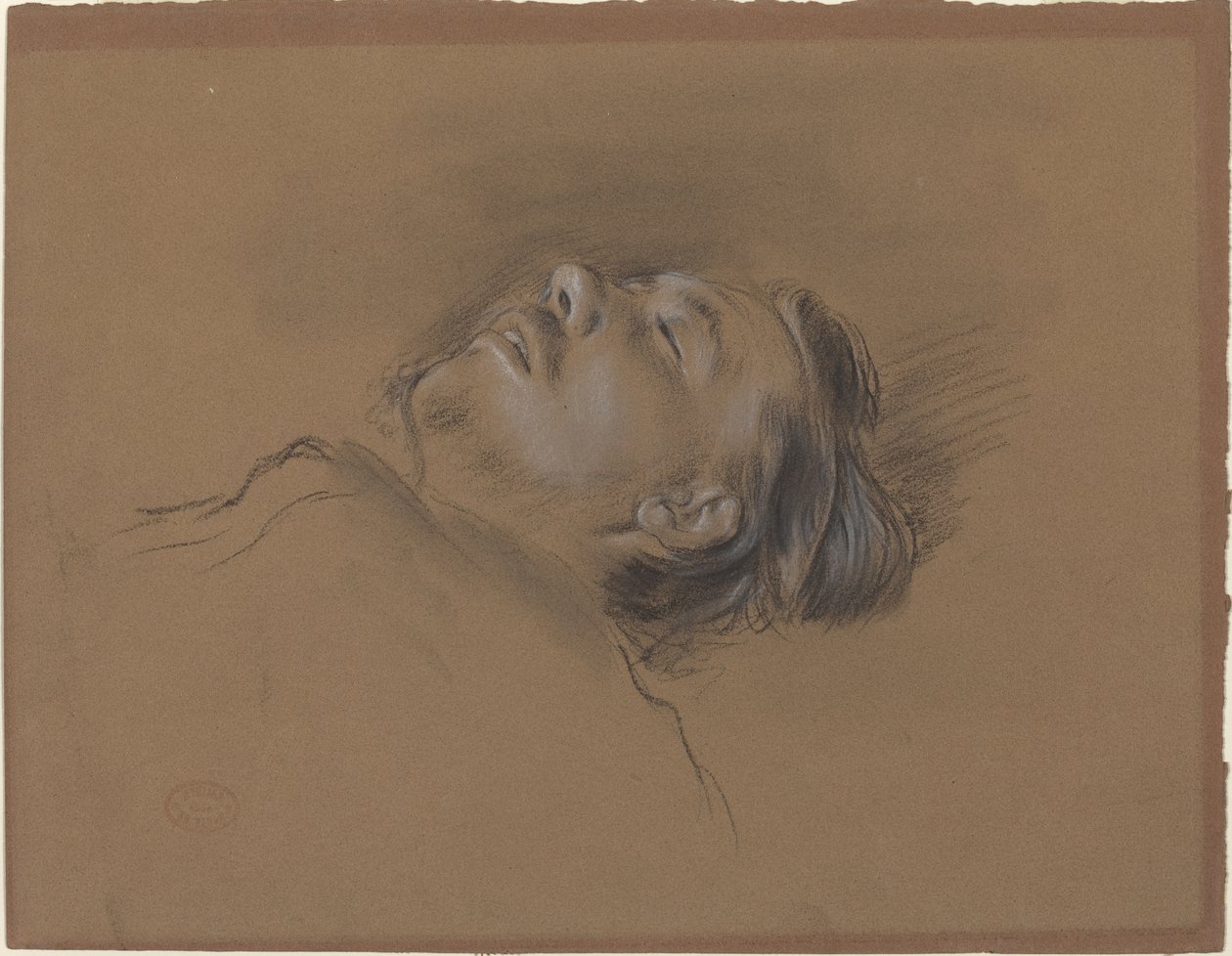 Head of the Fallen Jockey by Edgar Degas