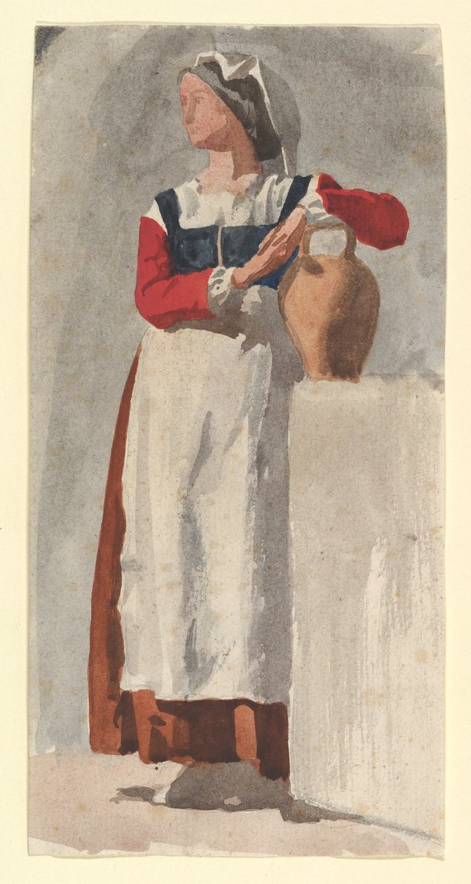Italian Woman by Edgar Degas
