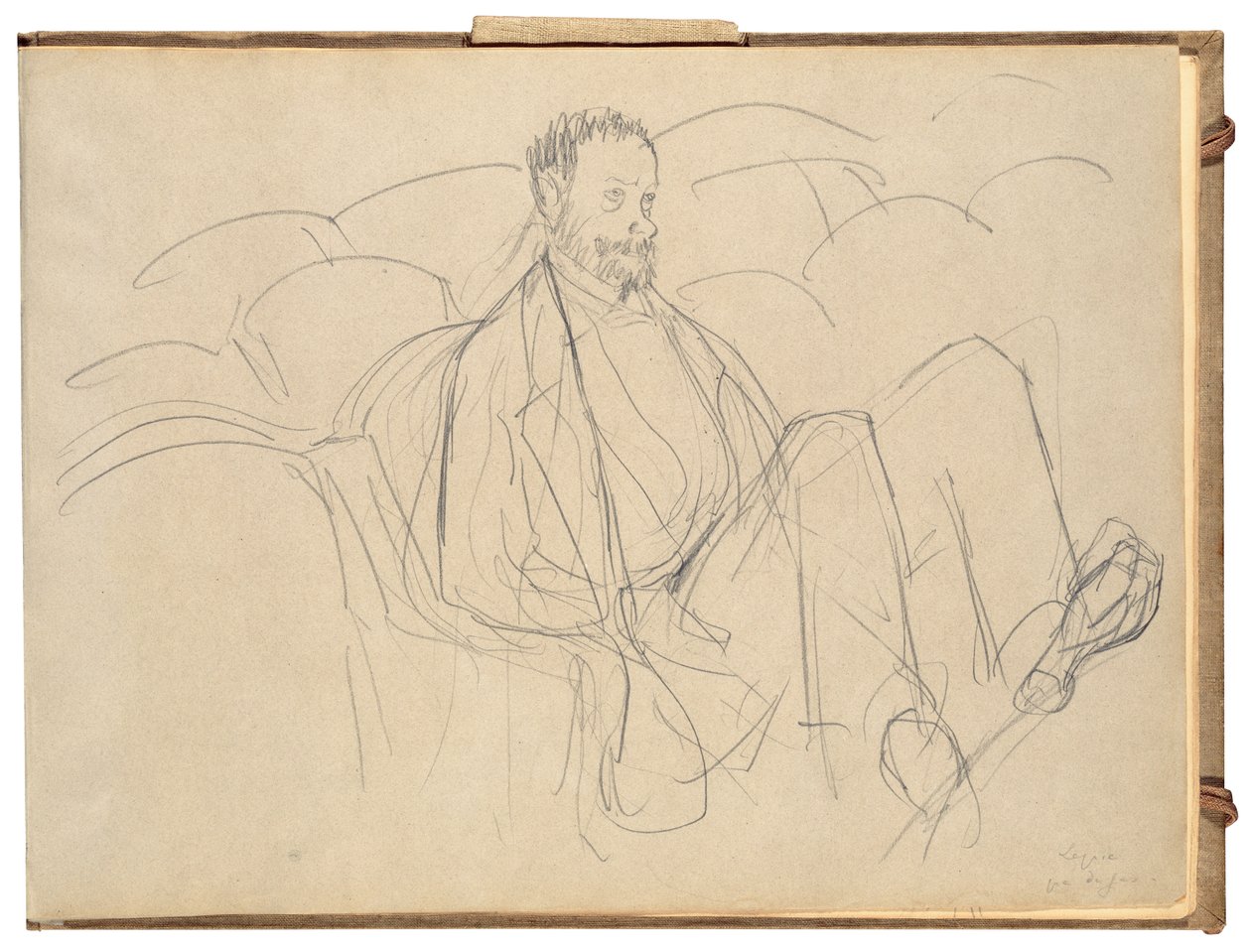 Ludovic Lepic at the Theatre by Edgar Degas