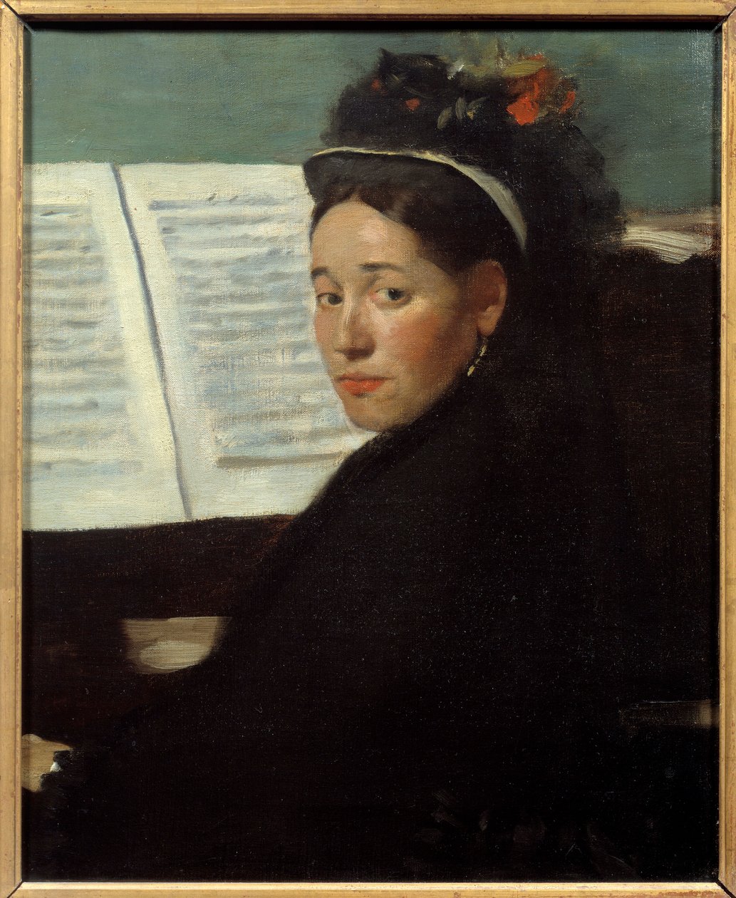 Mademoiselle Dihau at the Piano by Edgar Degas