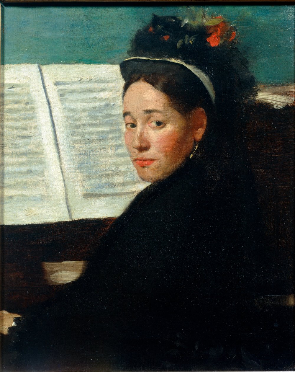 Mademoiselle Dihau at the Piano by Edgar Degas