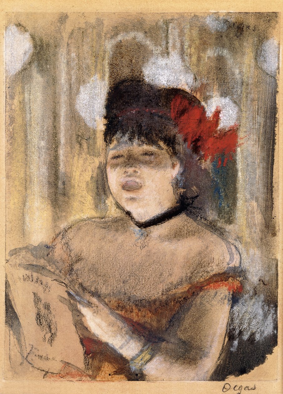 Mademoiselle Dumay, Singer by Edgar Degas