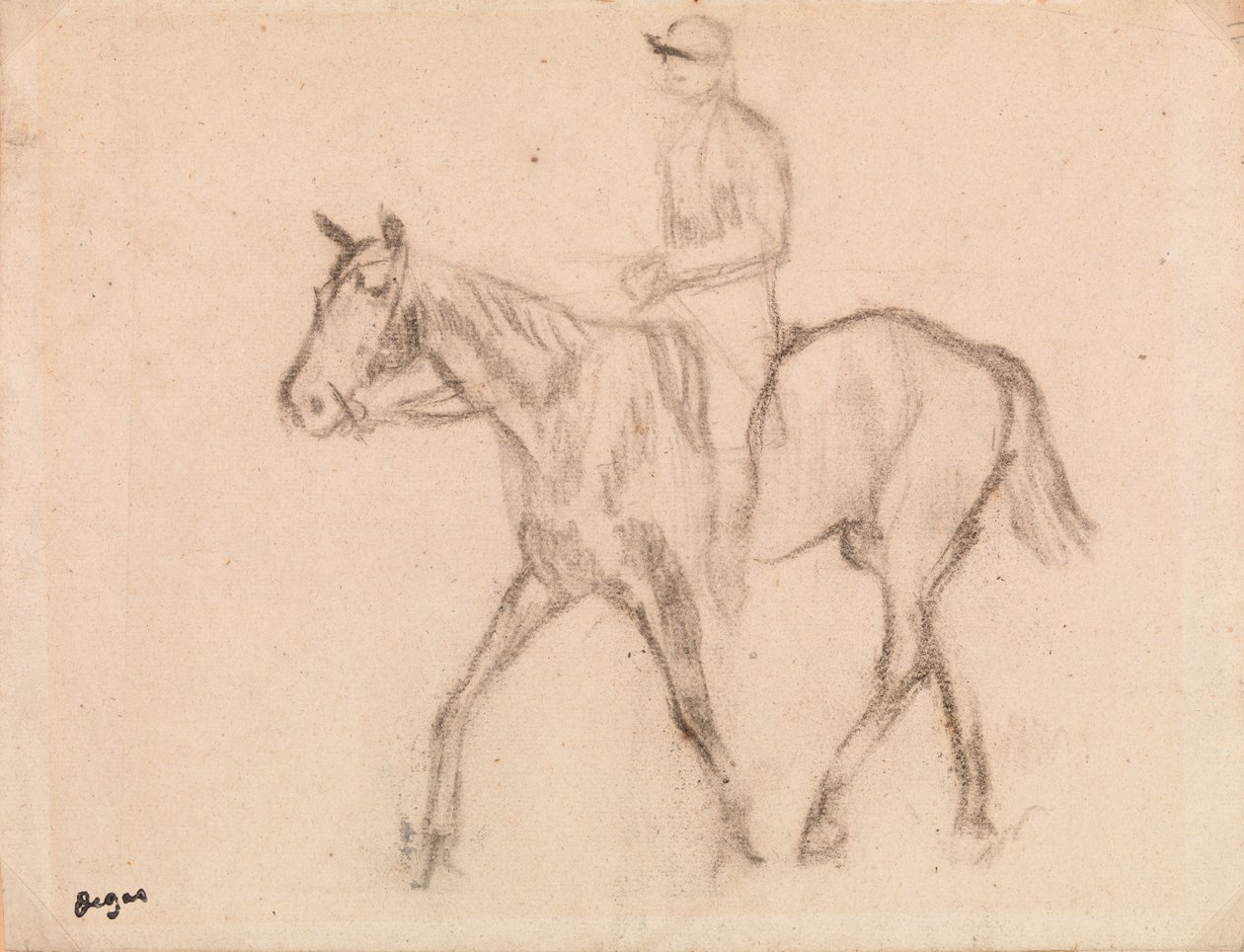 Man on Horseback by Edgar Degas