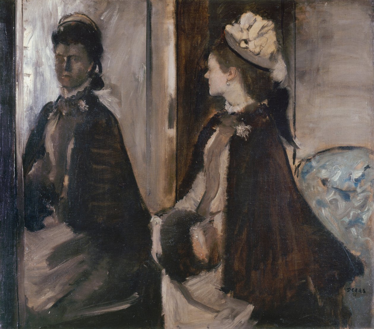 Mrs. Jeantaud in the Mirror by Edgar Degas