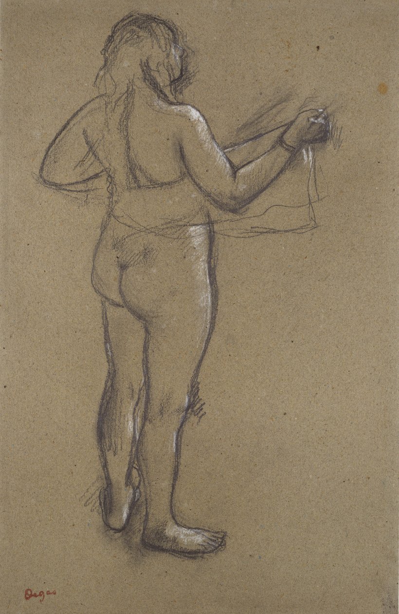 Nude Woman Drying Herself by Edgar Degas