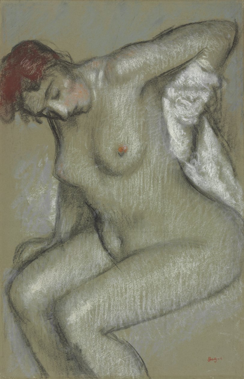Nude Woman Drying Herself, 1895 by Edgar Degas