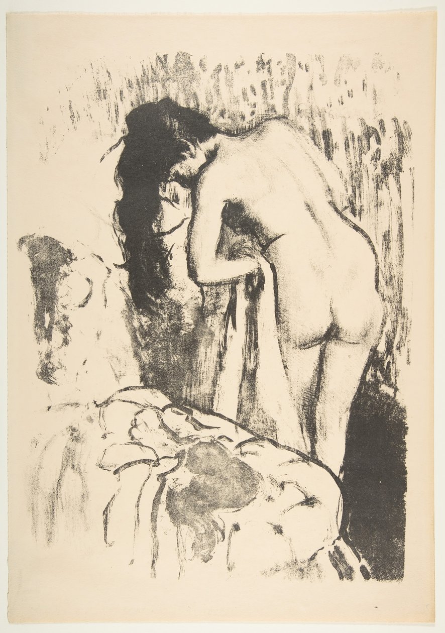 Nude Woman Standing, Drying Herself by Edgar Degas