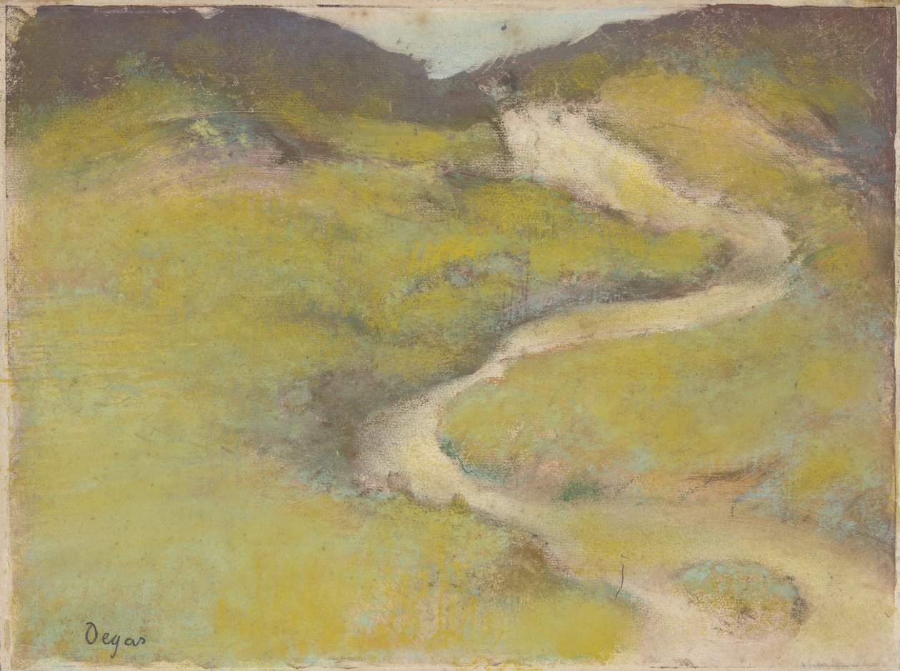 Pathway in a Field by Edgar Degas