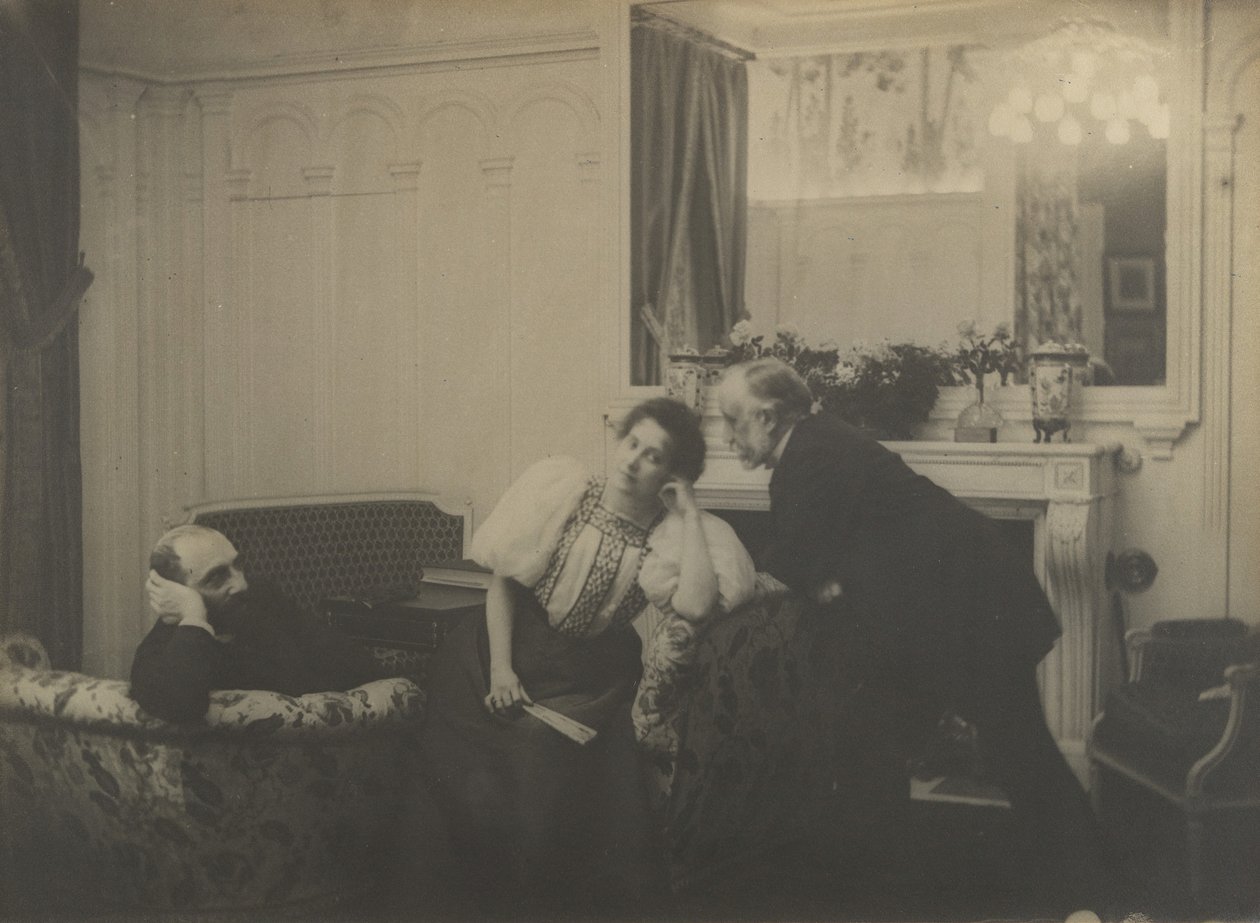 Paul Poujaud, Mme. Arthur Fontaine, and Degas by Edgar Degas