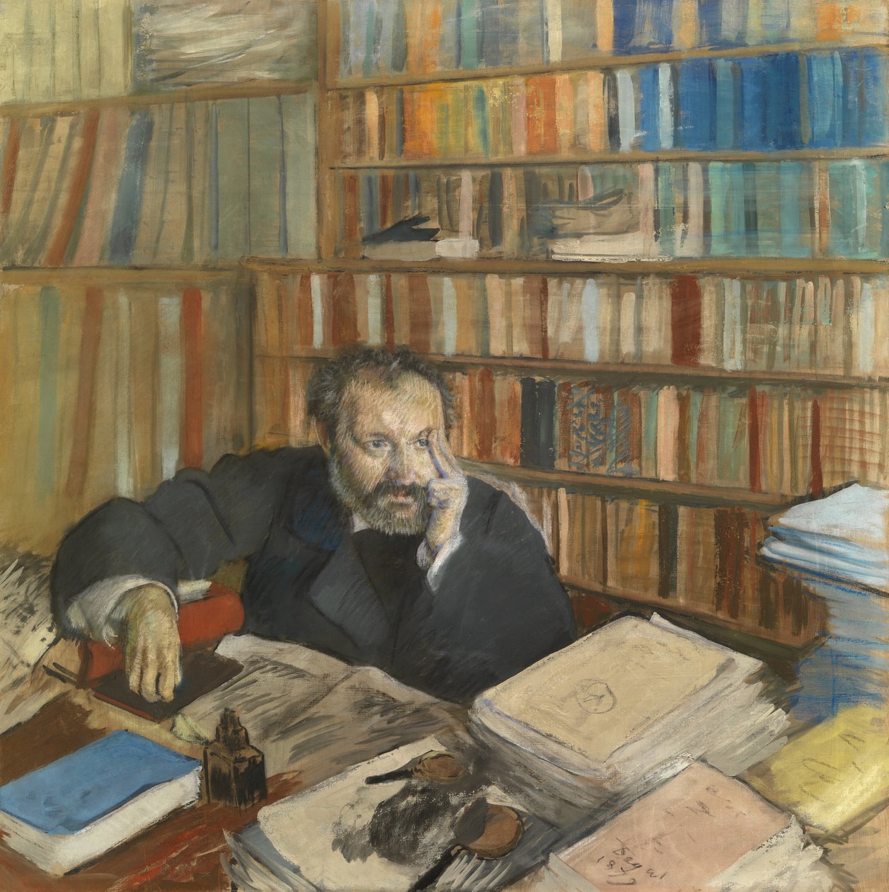 Portrait of Edmond Duranty by Edgar Degas
