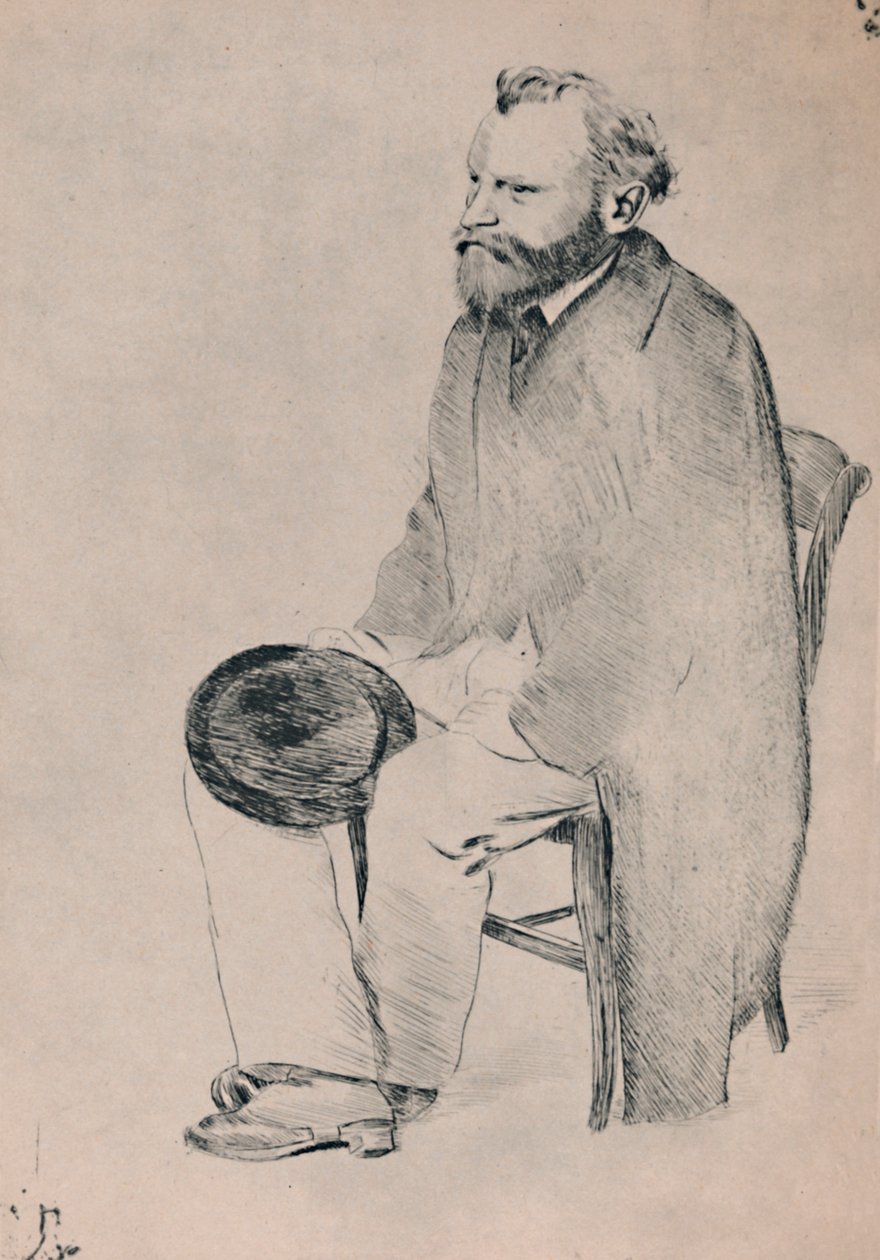 Portrait of Manet Seated by Edgar Degas