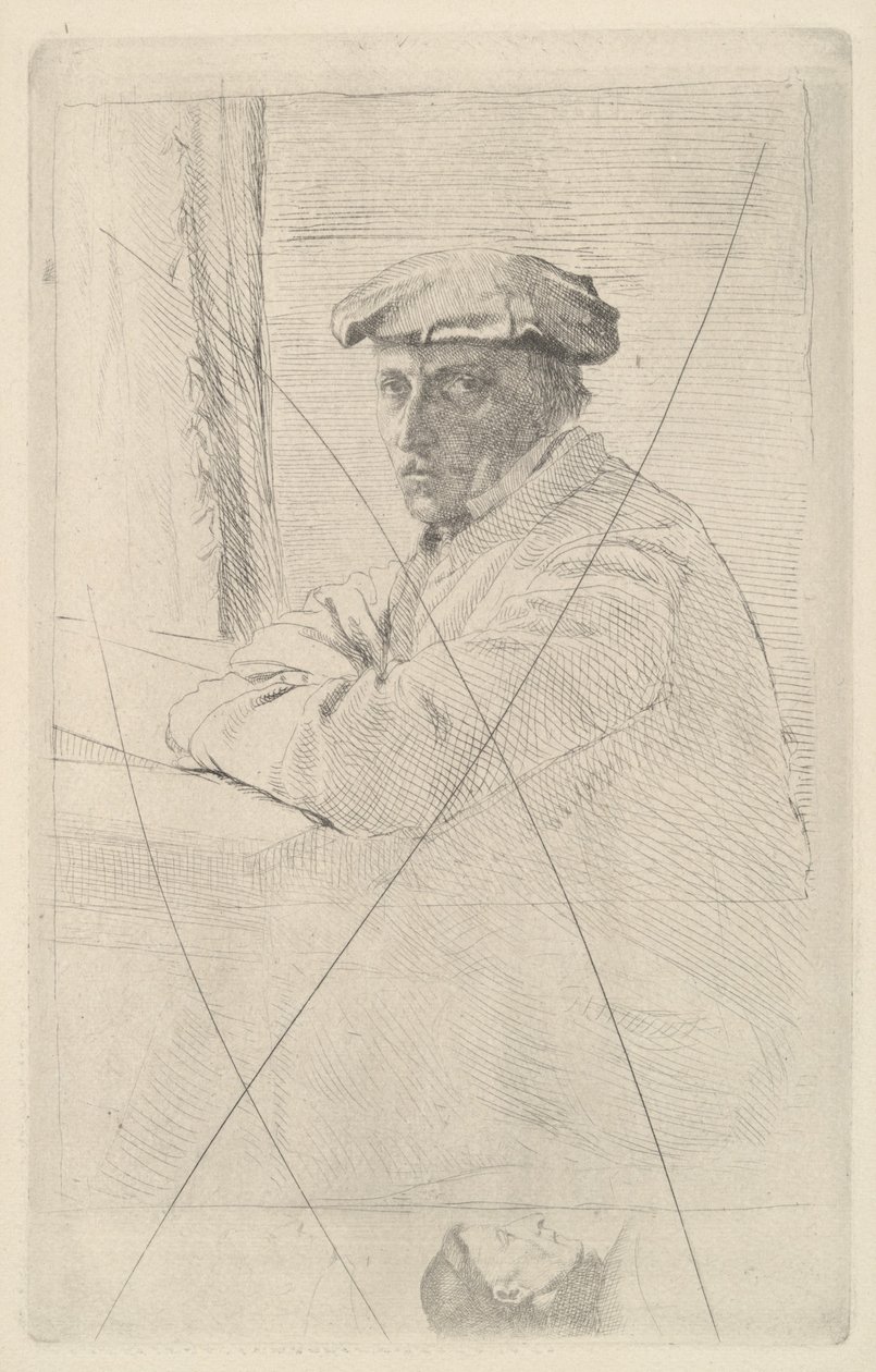 Portrait of the Engraver Joseph Tourny by Edgar Degas