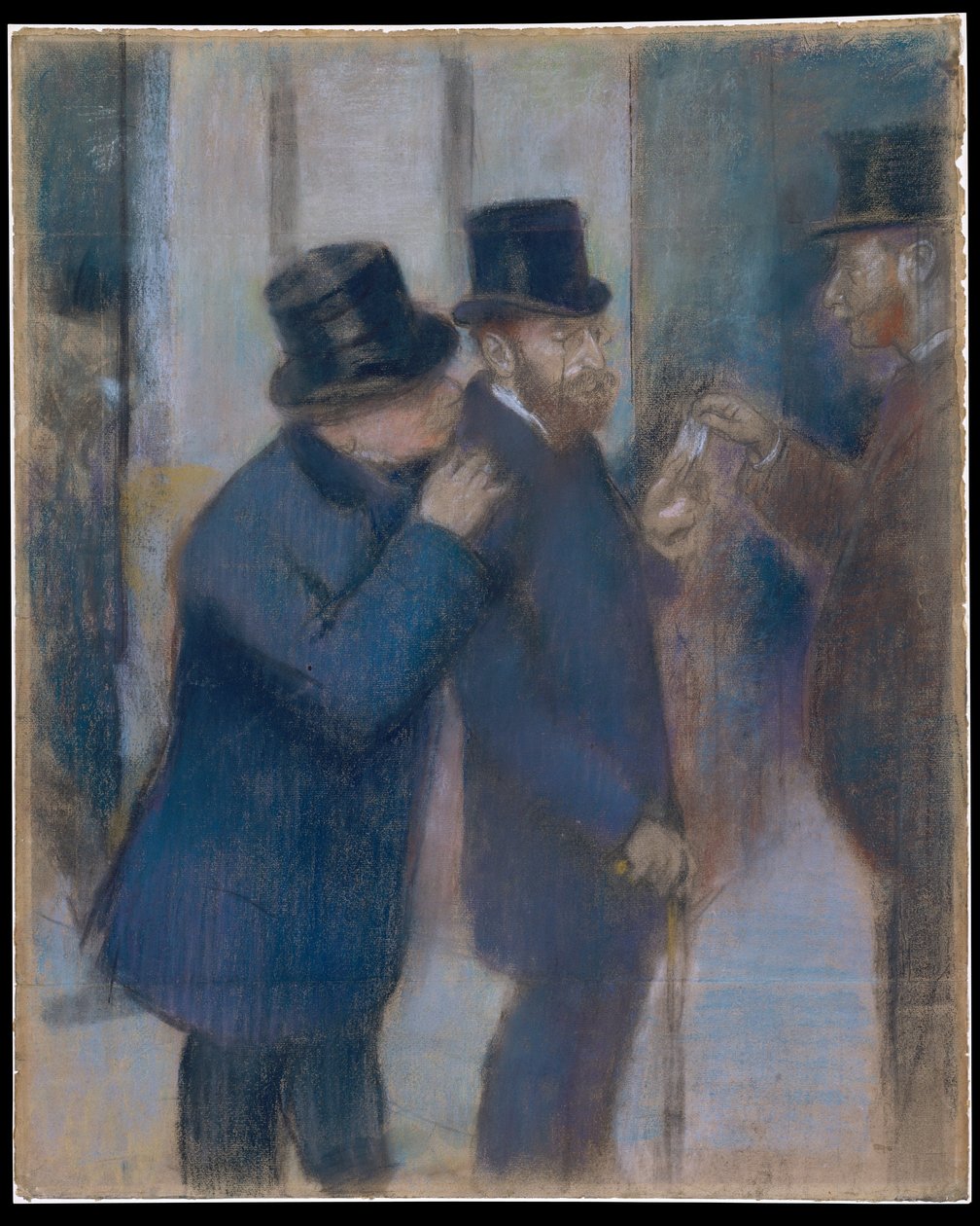 Portraits at the Stock Exchange by Edgar Degas